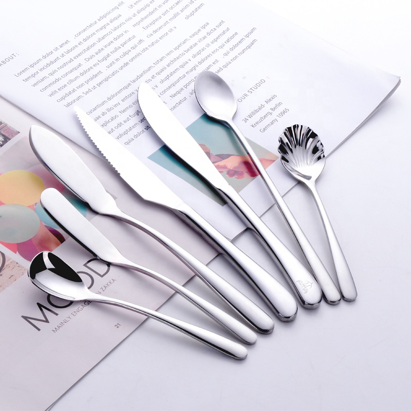 Απλό σετ από ανοξείδωτο χάλυβα Metal Cutlery for Hotel