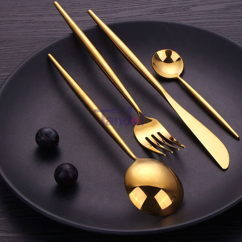 18\/8 από ανοξείδωτο ατσάλι LFGB διαθέσιμο υψηλής καθρέφτη χαμηλή ποσότητα αποθέματος μαχαιροπίρουνα μαχαιροπίρουνα σετ