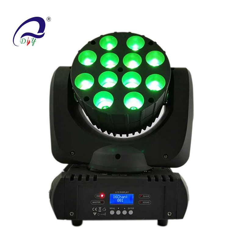 PL56A 12pcs 10w 4in1 RGBW LED Beam κινούμενο Head Light for state