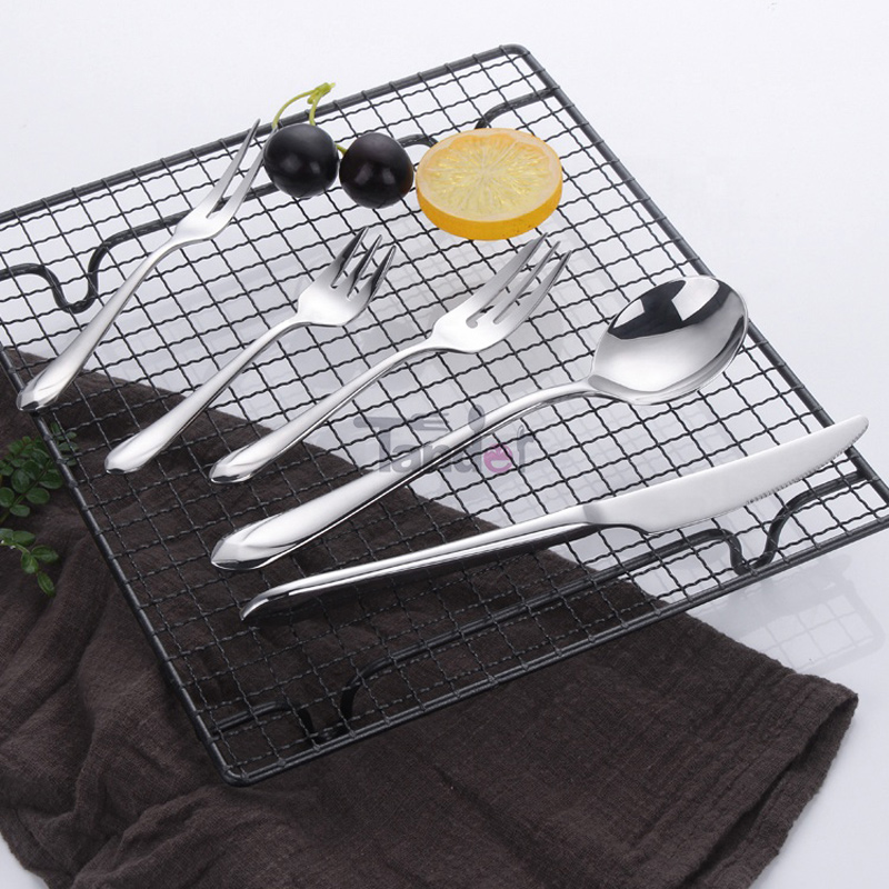 μοντέρνα υψηλής ποιότητας 17pcs χύμα σετ οικογαμήλιων ειδών μαχαιροπήρουνα από ανοξείδωτο χάλυβα