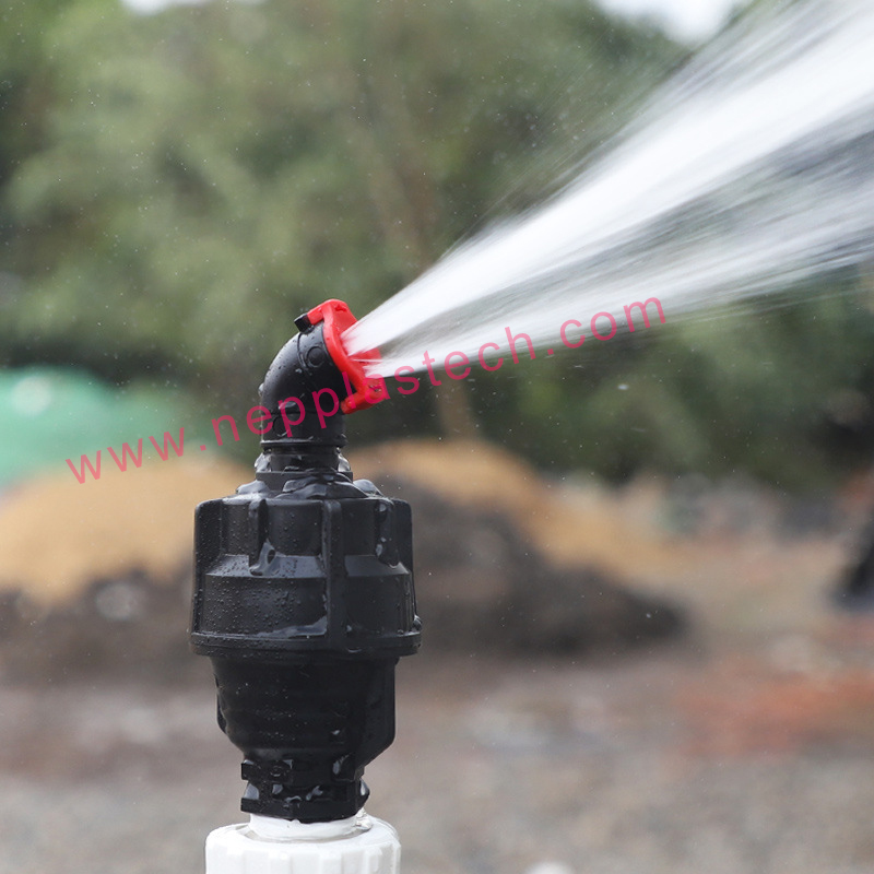 Σύστημα άρδευσης γεωργίας και κήπου πλαστικοί ψεκαστήρες περιστροφής 360