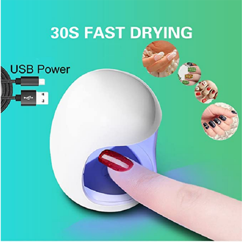 3W UV USB Nail Dryer Nail Gel Curing Machine 30s Fast Egg Shape Led Nail Dryer Lamp χωρίς Chrging Cable for Nail Art Salon