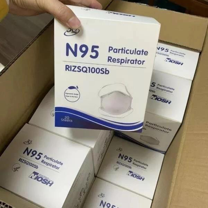3Q μάσκα μίας χρήσης N95 σε απόθεμα Κατασκευασμένο στην Κίνα