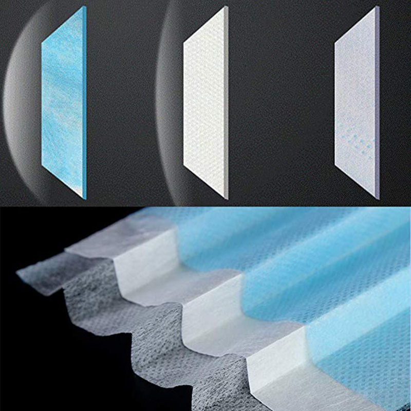 Μάσκες προσώπου μίας χρήσης μη υφασμένα υφάσματα 3 Ply