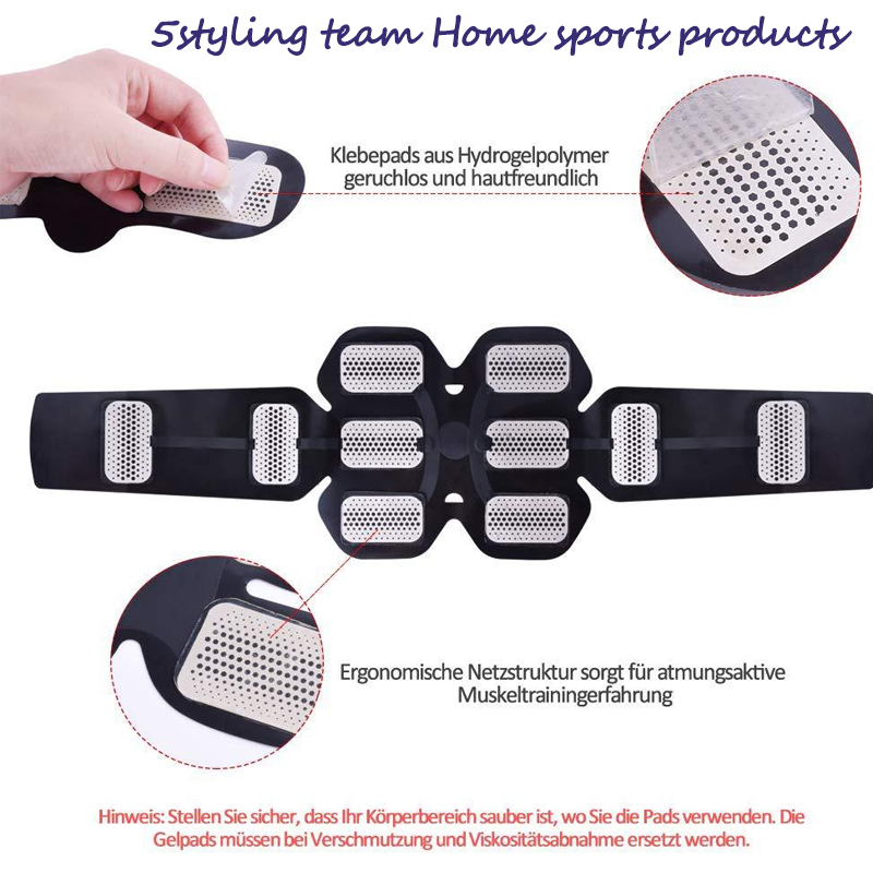 Νέος εξοπλισμός φόρτισης 8 τεμαχίων κοιλιακής πάστας οικιακής συσκευής γυμναστικής κοιλιακής γυμναστικής