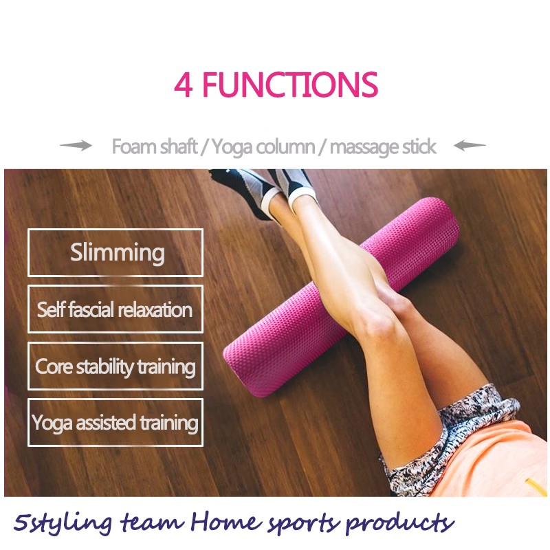Γιόγκα στήλη 30\/45\/60 \/ 90cm γυμναστήριο αφρού άξονα έξι γωνιών στερεό πλωτό σημείο στήλη Pilates