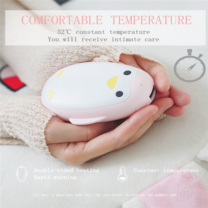 Χειροκίνητη χειμερινή τσέπη χειμώνα πολύχρωμη τράπεζα τροφοδοσίας 5200mAh θερμαντικά χεριών