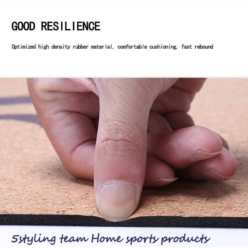 Χονδρικό προσαρμοσμένο φελλό γιόγκα χαλάκι εκτύπωσης προστασίας του περιβάλλοντος φελλό Φυσικό καουτσούκ γιόγκα εξατομικευμέν...