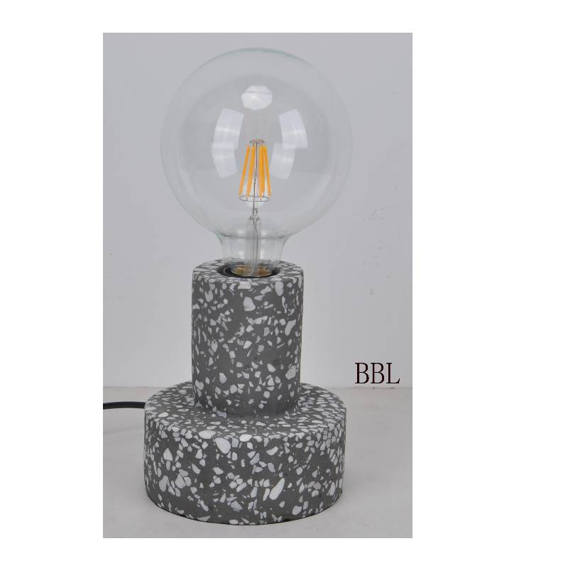 Λάμπα στρογγυλής τραπέζης από φυσικό σκυρόδεμα mosaci