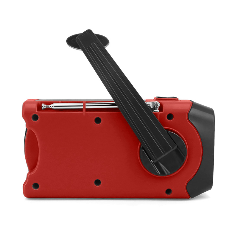 Έκτακτης ανάγκης ηλιακό ραδιόφωνο μετεωρολογικό ραδιόφωνο AM \/ FM \/ WB NOAA χειροκίνητο ραδιόφωνο με φακό LED, φορητό φορτιστή κινητού ...