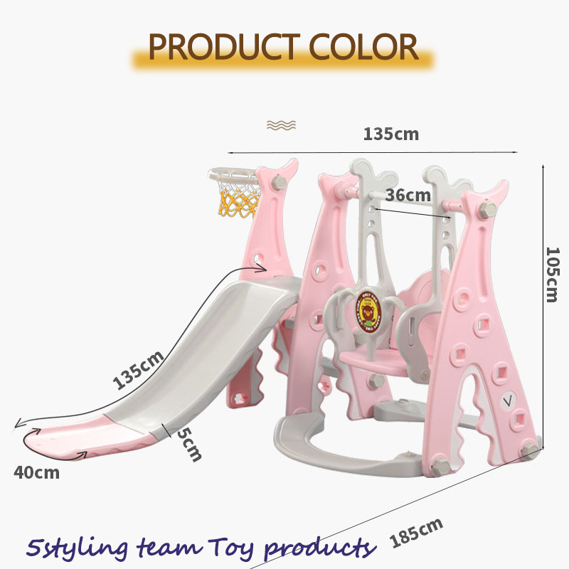 Παιδικός συνδυασμός τσουλήθρων και ταλάντευσης εσωτερικού μικρού λούνα παρκ πάχους τριών σε ένα παιδικό νηπιαγωγείο