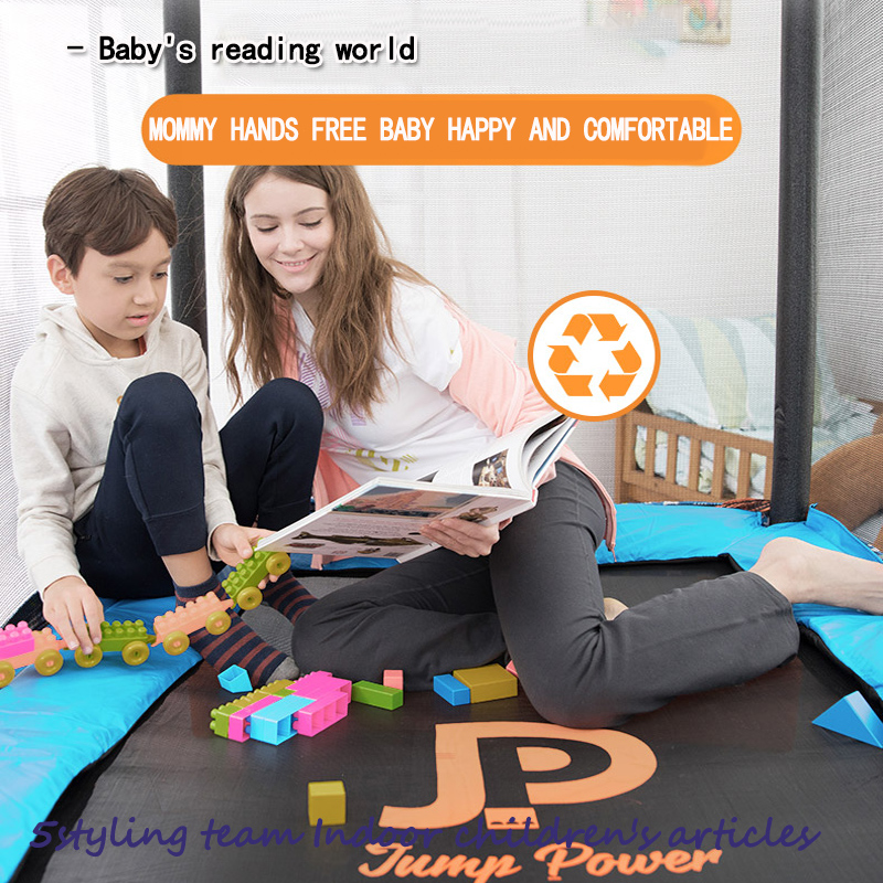 Αμερικάνικο τραμπολίνο παιδικού σπιτιού παιδικό εσωτερικό τραμπολίνο με προστατευτικό δίχτυ