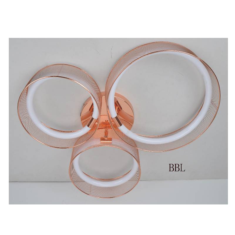 λαμπτήρας οροφής LED με απόχρωση μεταλλικών ματιών και ακρυλικό σωλήνα