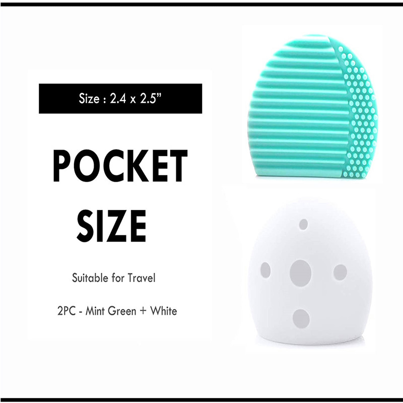 Μακιγιάζ Βούρτσα Καθαριστικό Μαξιλάρι Μαξιλάρι Σιλικόνης Αυγό Βούρτσες Γάντι Πλύσιμο Ξύλινη Παλιά Σχήμα Γάντι για Εύκολο Καθαρ...