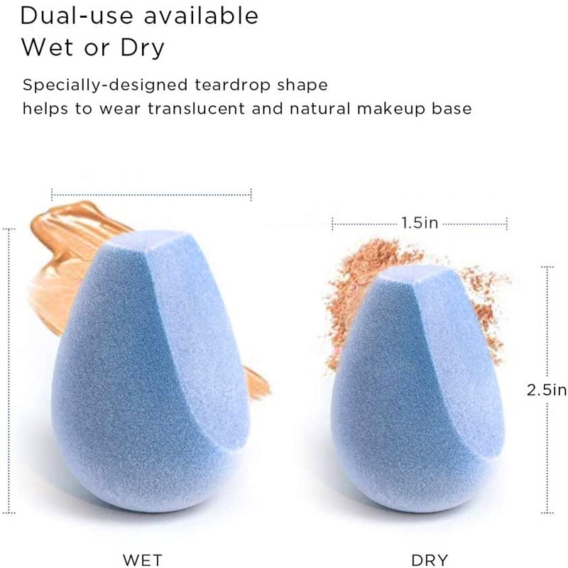 Hot Selling Microfiber Fusion Sponge, 4 Pcs Makeup Sponge Set, Latex-Free, Flawless Makeup Blender για Ιδρύματα, Σκόνες και Κρέμες