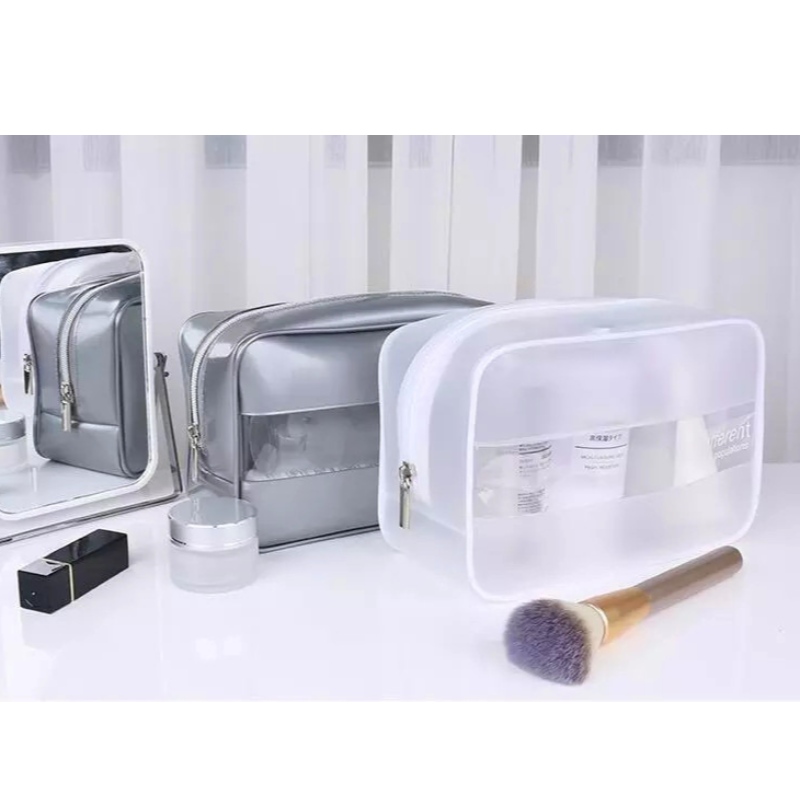 Διαφανή φορητή ραφή μακιγιάζ Χονδρική τσάντα καλλυντικών PVC, καλλυντική τσάντα μακιγιάζ, μακιγιάζ προσαρμοσμένων καλλυντικών