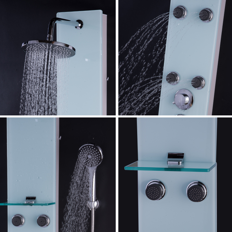 Πάνελ ντους ασφαλείας με σκληρυμένο γυαλί CF6226