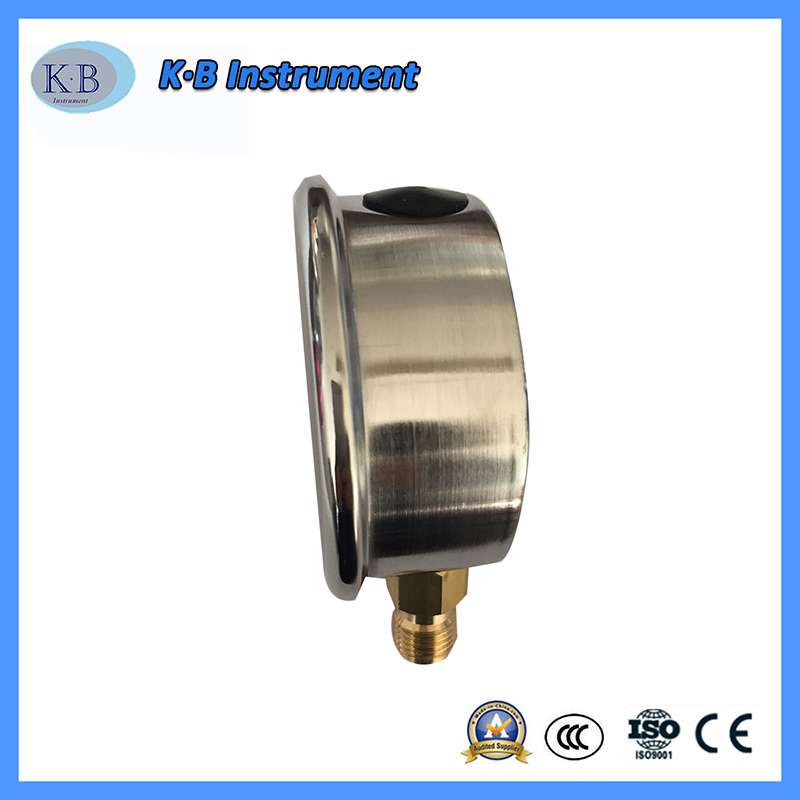 Μανόμετρο πίεσης λογότυπου OEM ανοξείδωτου ορείχαλκου κίνησης