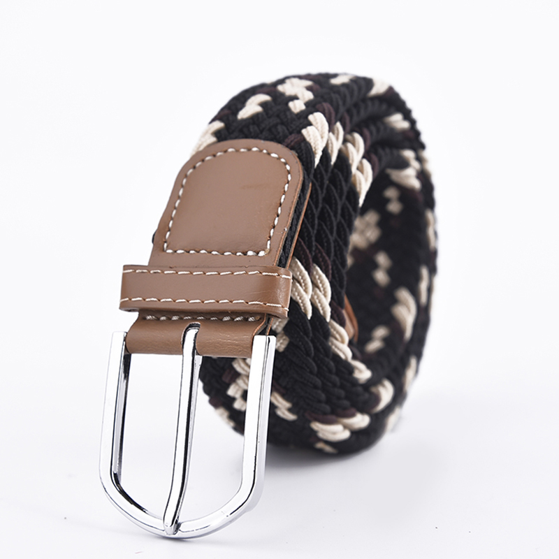 Μόδα πλεκτό δέρμα Ελαστική ανδρική ζώνη υψηλής ποιότητας