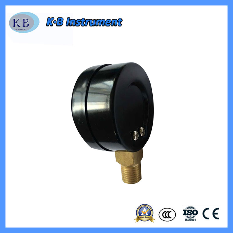 Black case Brass Movement and Inner Hydraulic Gauge Dry Type Commercial Pressure Gauge for Pump Equipment Parts