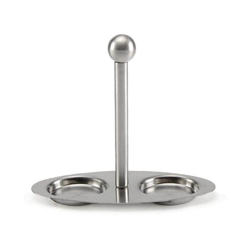 κάτοχος 3 τεμάχια από ανοξείδωτο χάλυβα σε σκόνη διανομέα σετ μπουκάλι αλάτι και πιπέρι αναδευτήρα