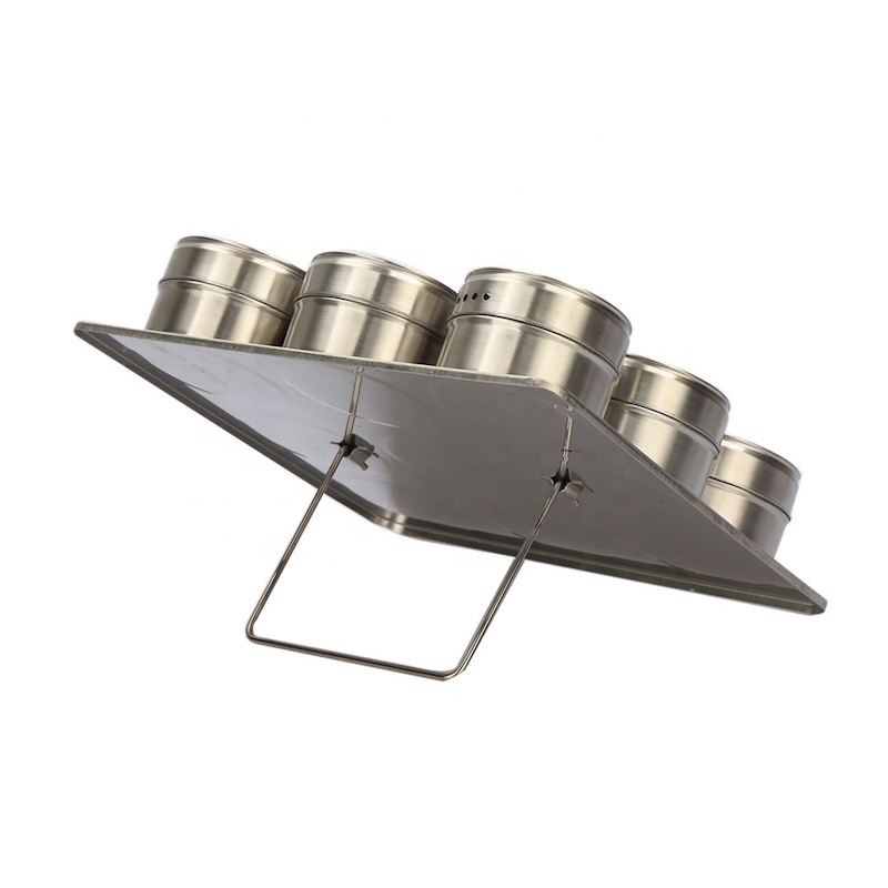Ανοξείδωτο ατσάλι Revolving 6\/9\/12\/16-Jar Spice Rack Tower Organizer με δωρεάν ανταλλακτικά μπαχαρικών
