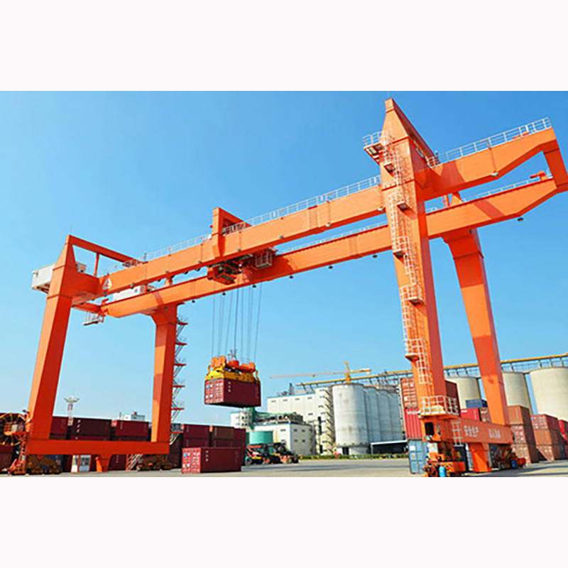 Γερανογέφυρα εμπορευματοκιβωτίων με ράγα