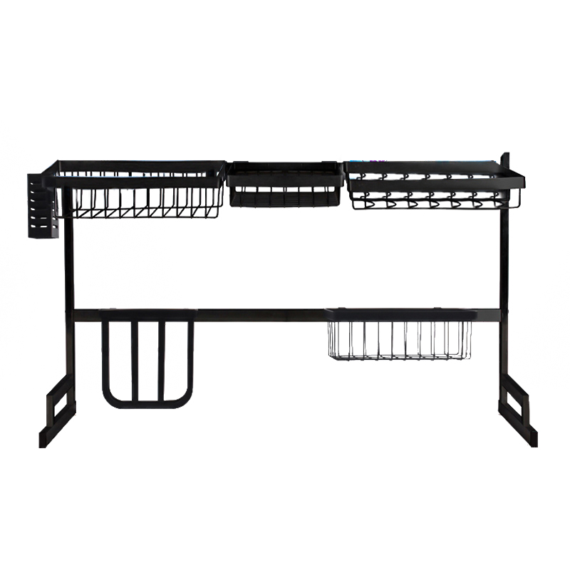 Προσαρμοσμένο ανοξείδωτο χάλυβα μόνιμο τύπο στεγνωτήριο κουζίνα νιπτήρα ράφια αποθήκευσης κουζίνας