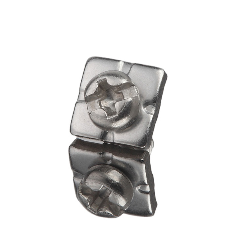 Απλό ανοξείδωτο ατσάλι SS κεφαλή σταυρωτή βίδα συνδυασμού με τετραγωνικό πλυντήριο