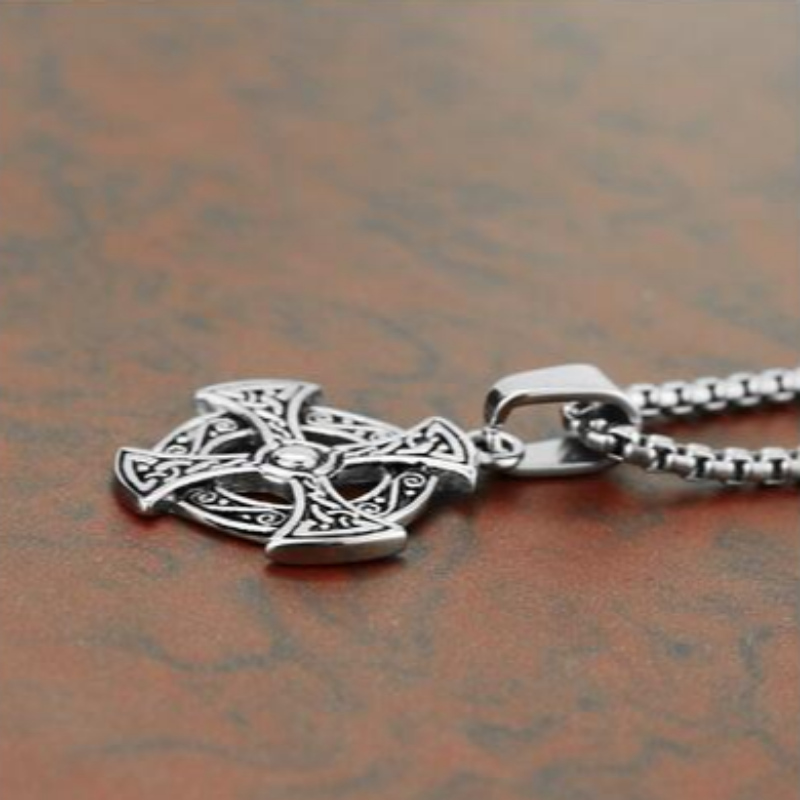 Προσωπικό κόσμημα Κορεάτες μοδάτοι του Stainless Steel Cross Pendant tag Retro Pattern Cross Pendant