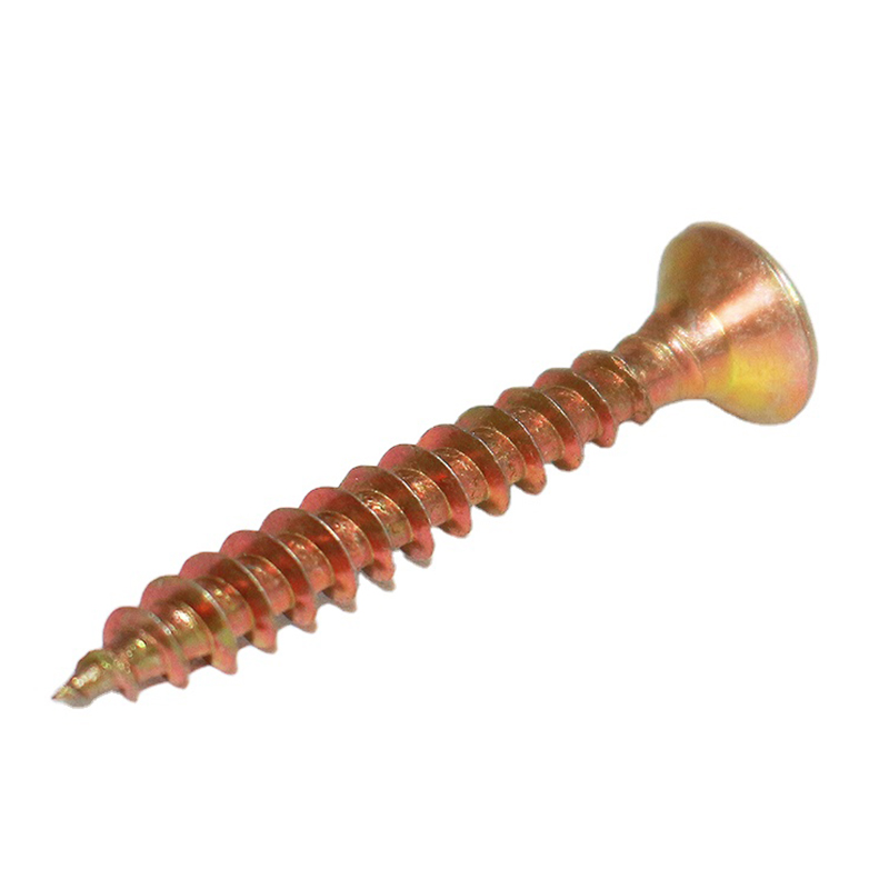 C1022 Yellow Zinc Phosphate Coating Countersunk Head CSK Pozi Drive Βίδες μοριοσανίδας