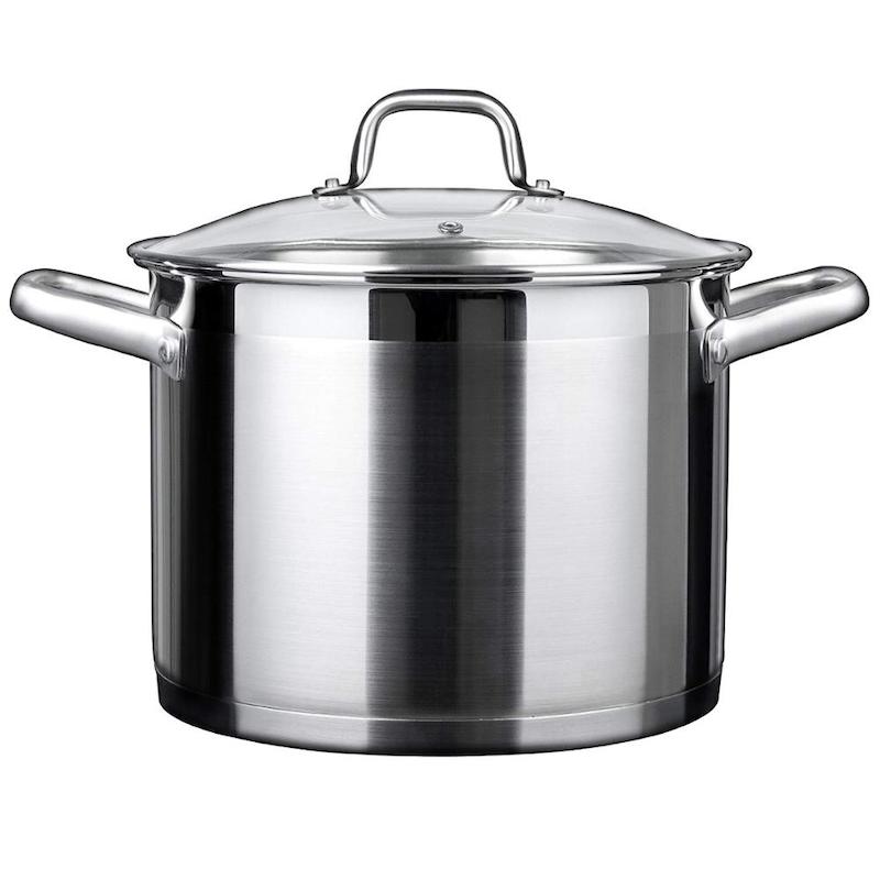 κατσαρόλα κατσαρόλας κατσαρόλας από ανοξείδωτο χάλυβα με κάλυμμα