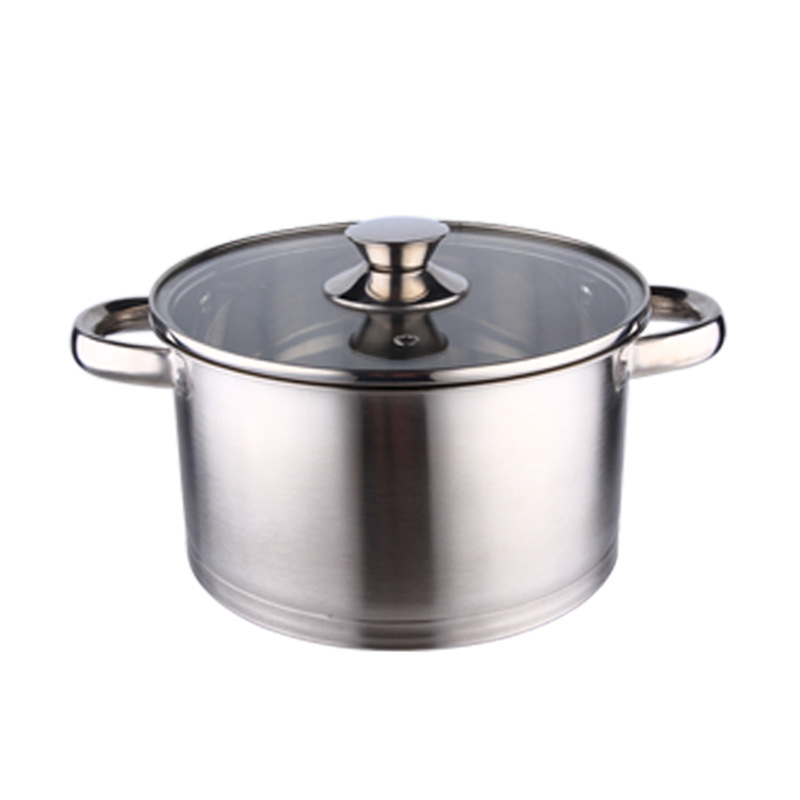 κατσαρόλα από ανοξείδωτο χάλυβα με καλύμματα καπάκιων