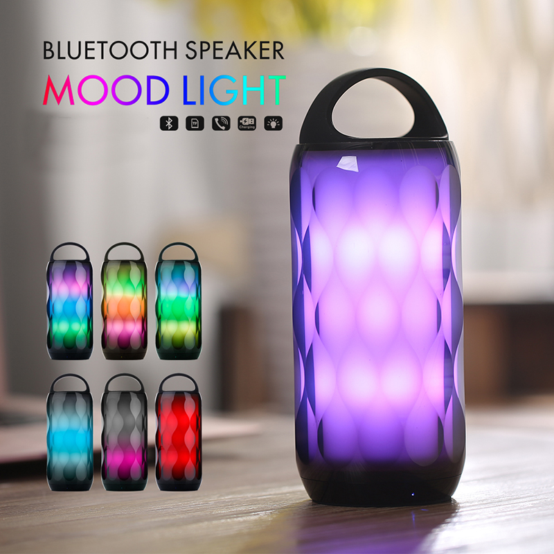 Ασύρματο ηχείο Mood Light bluetooth μικρά ηχεία με υποδοχή κάρτας TF Mini