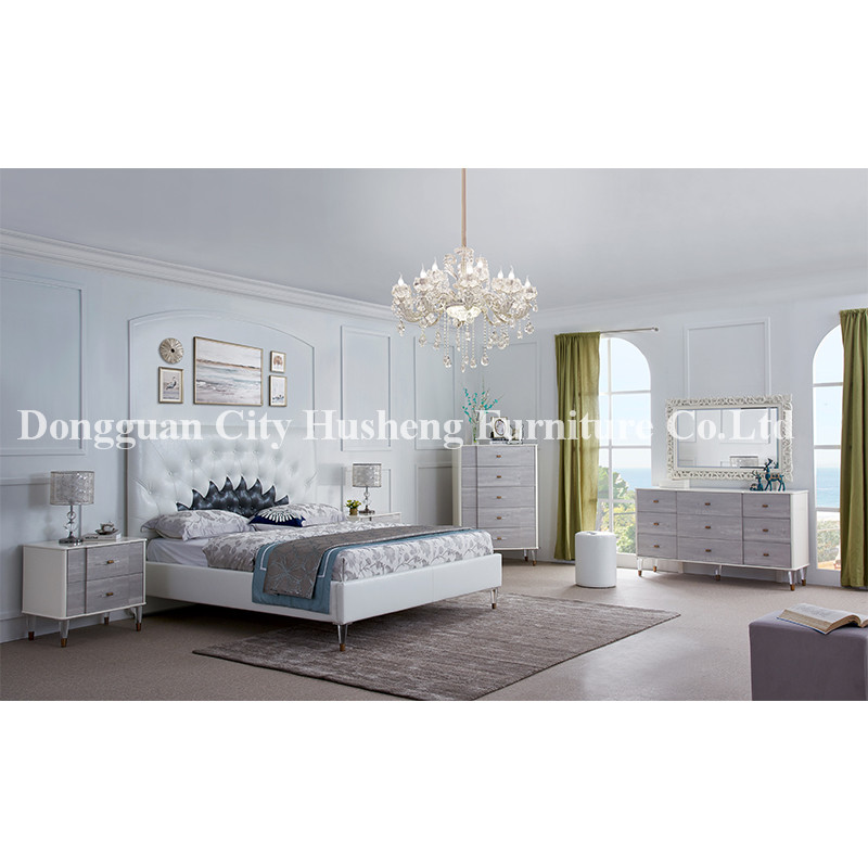 Νέα άφιξη!Σχεδιασμένο Μοντέρνο Δερμάτινο κρεβάτι για έπιπλα κρεβατοκάμαρας