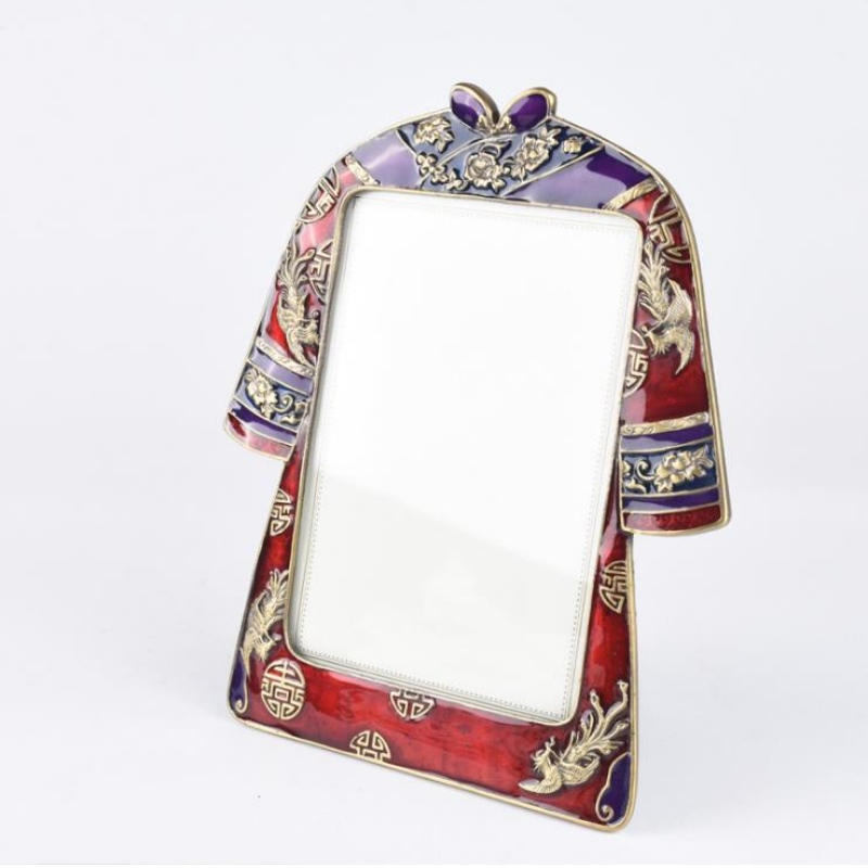 Μεταλλικό φωτογραφικό πλαίσιο Δημιουργικό πλαίσιο διακόσμησης φωτογραφικού πλαισίου Επιτραπέζιο σμάλτο χρώμα κλασικό φωτογρα...