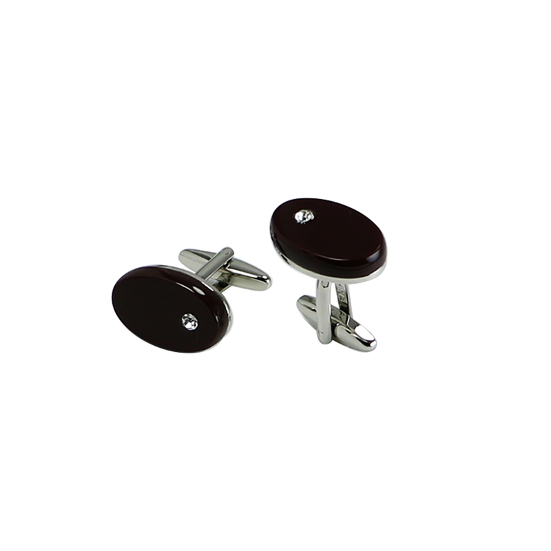 Brown Cats Eye Oval Men s Cuff Links