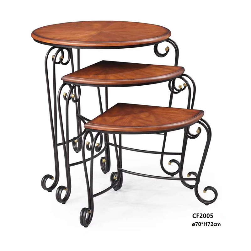 Πλευρικό τραπέζι από ανοξείδωτο ατσάλι, πλαϊνό τραπέζι από σφυρήλατο σίδερο Έπιπλα ξενοδοχείου Προμήθειες ξενοδοχείου