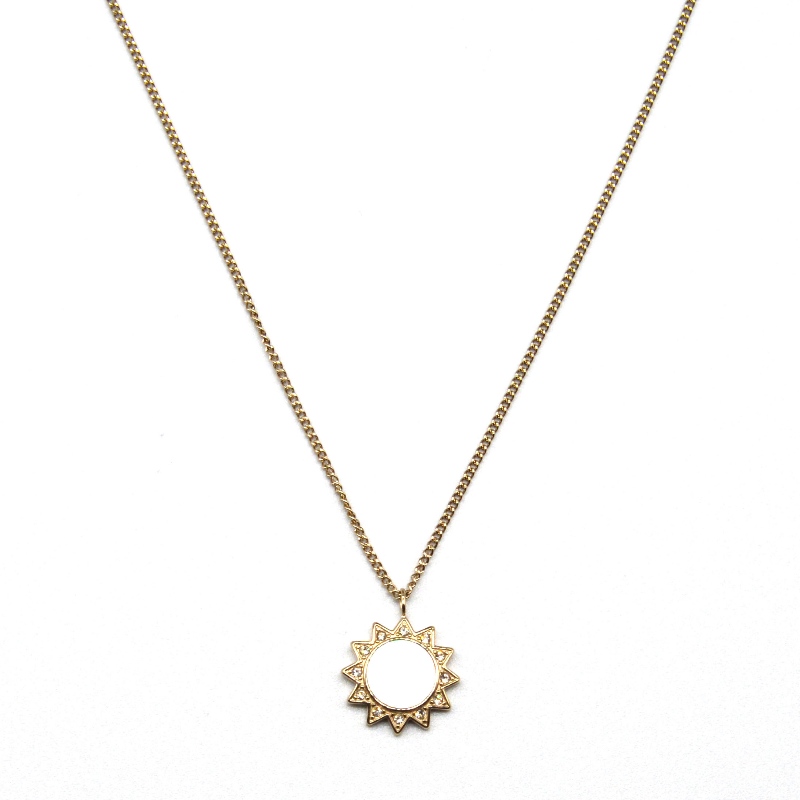 Λίθο κολιέ από στύλο από ανοξείδωτο χάλυβα rbnck1347