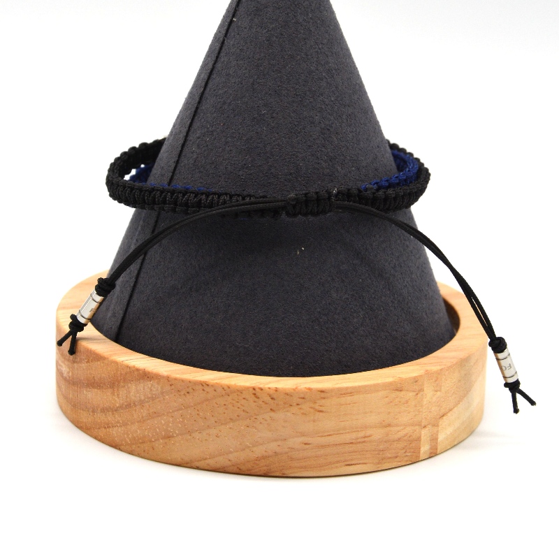 Εξαρτήματα από ανοξείδωτο χάλυβα υφασμένα βραχιόλι από σχοινί rbbg211