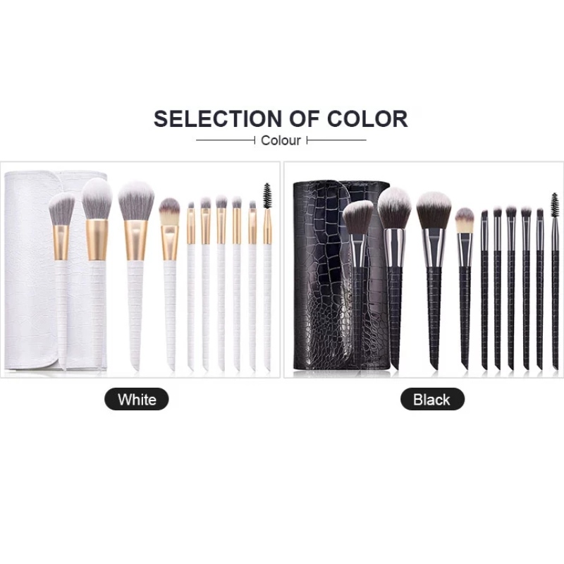 2020 Νέα βούρτσα καλλυντικών μοτίβου κροκόδειλου με ματ ίνες