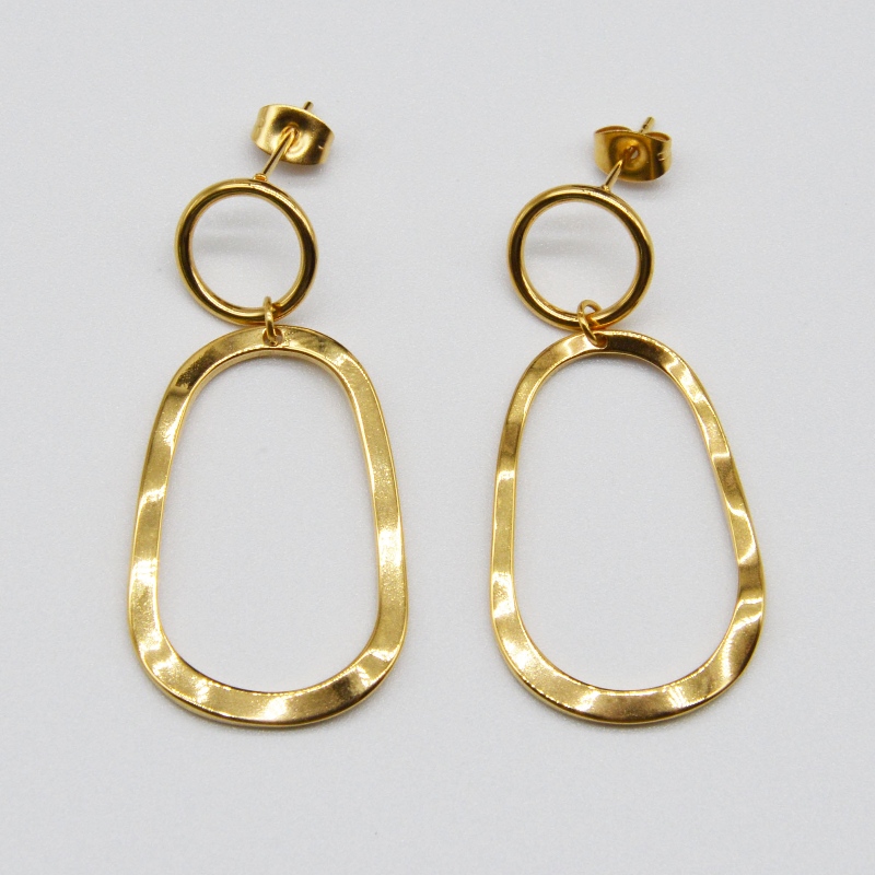 Σκουλαρίκια από ανοξείδωτο χάλυβα και σκουλαρίκια RFber0061