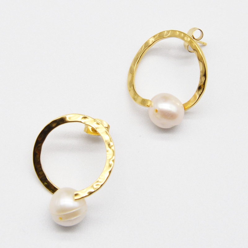 Περλ σκουλαρίκια από ανοξείδωτο ατσάλι, κοσμήματα μόδας, κοσμήματα μόδας, μαργαριταρένια κοσμήματα