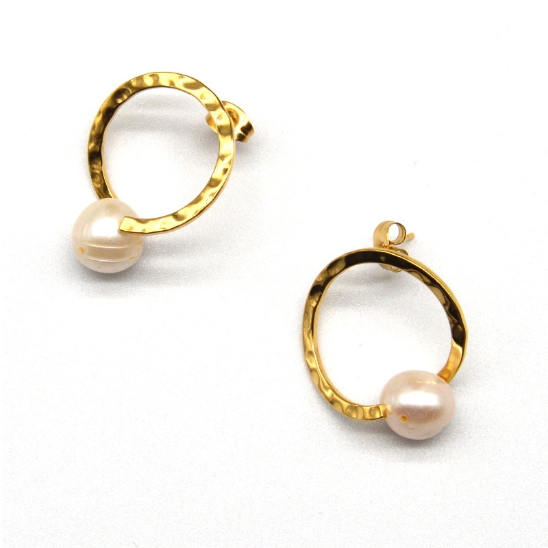 Περλ σκουλαρίκια από ανοξείδωτο ατσάλι, κοσμήματα μόδας, κοσμήματα μόδας, μαργαριταρένια κοσμήματα