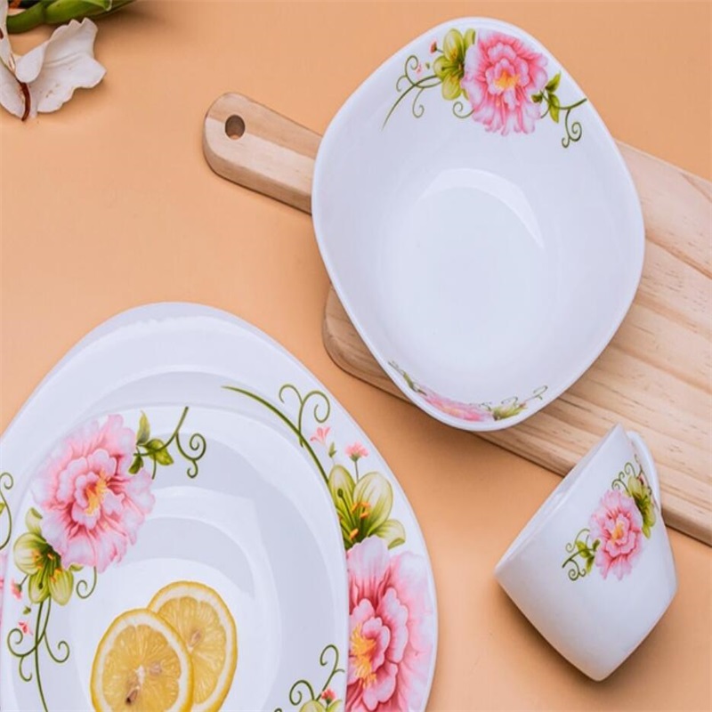 16F και Square Tender Set Heat Resistant Opal Glassware