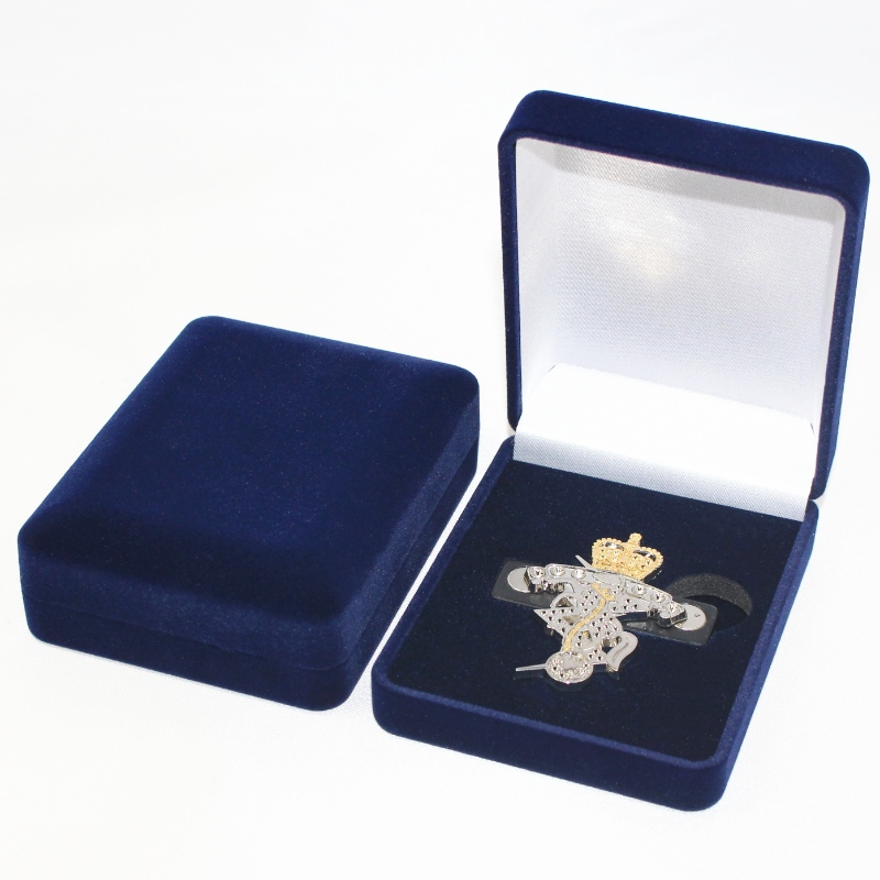 Στοιχείο D-22B στρογγυλό σχήμα Βελούδο κουτί για κέρμα, κολιέ & σήμα, mm. 70 * 90 * 30, βάρη περίπου 60g