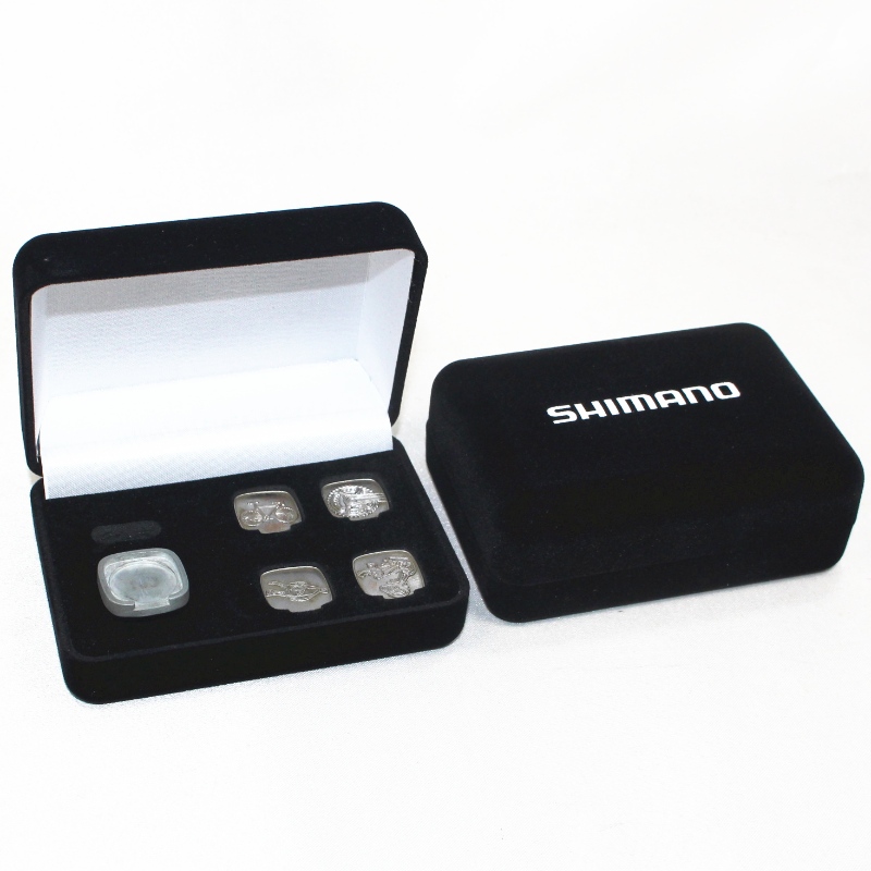 Αντικείμενο D-26L στρογγυλό σχήμα Velvet Box για μανικετόκουμπα, κλιπ γραβάτας, mm.95*68*36, βάρη περίπου 65g