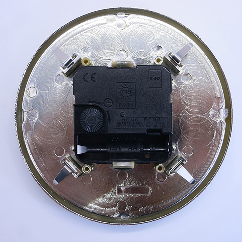 130 mm καθαρό ασημένιο κυκλικό ένθετο ρολογιού τοίχου