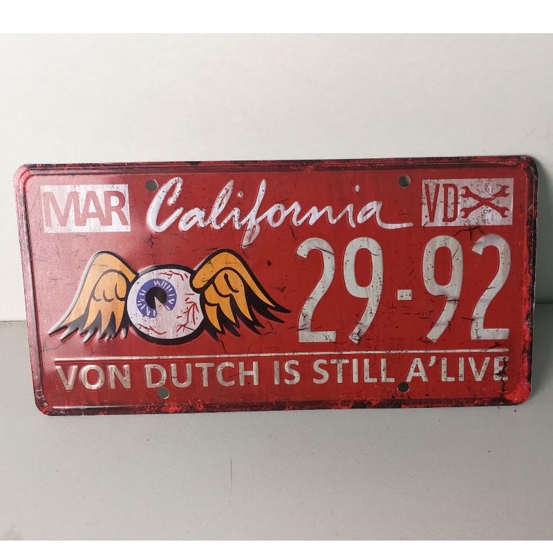 Αριθμός ανάγλυφης μεταλλικής πινακίδας αυτοκινήτου