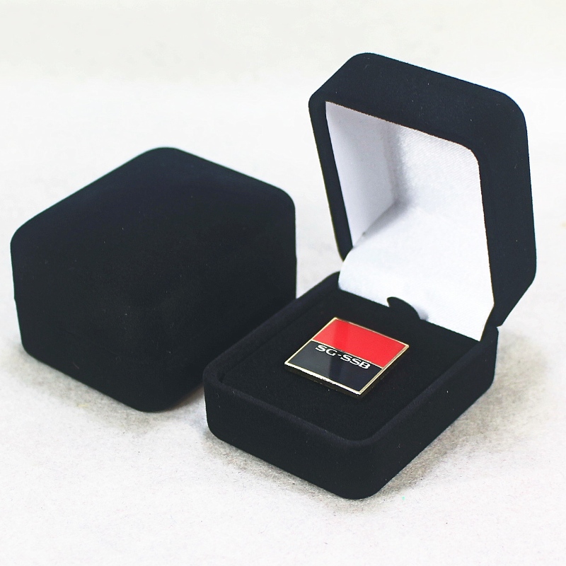 Στοιχείο F-20 στρογγυλό σχήμα Βελούδο κουτί για δαχτυλίδι, σήμα ή κέρμα, mm. 45 * 55 * 38, βάρη περίπου 32g